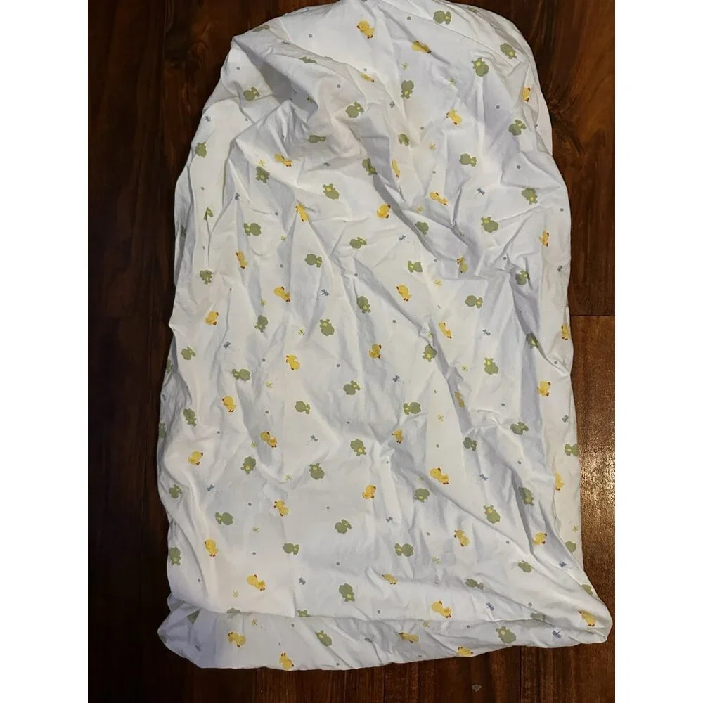 Carter’s Just One You Dragonflies Frogs Ducks RARE PATTERN‎ Fitted Crib Sheet